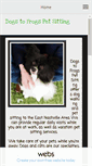 Mobile Screenshot of dogstofrogspetsitting.com